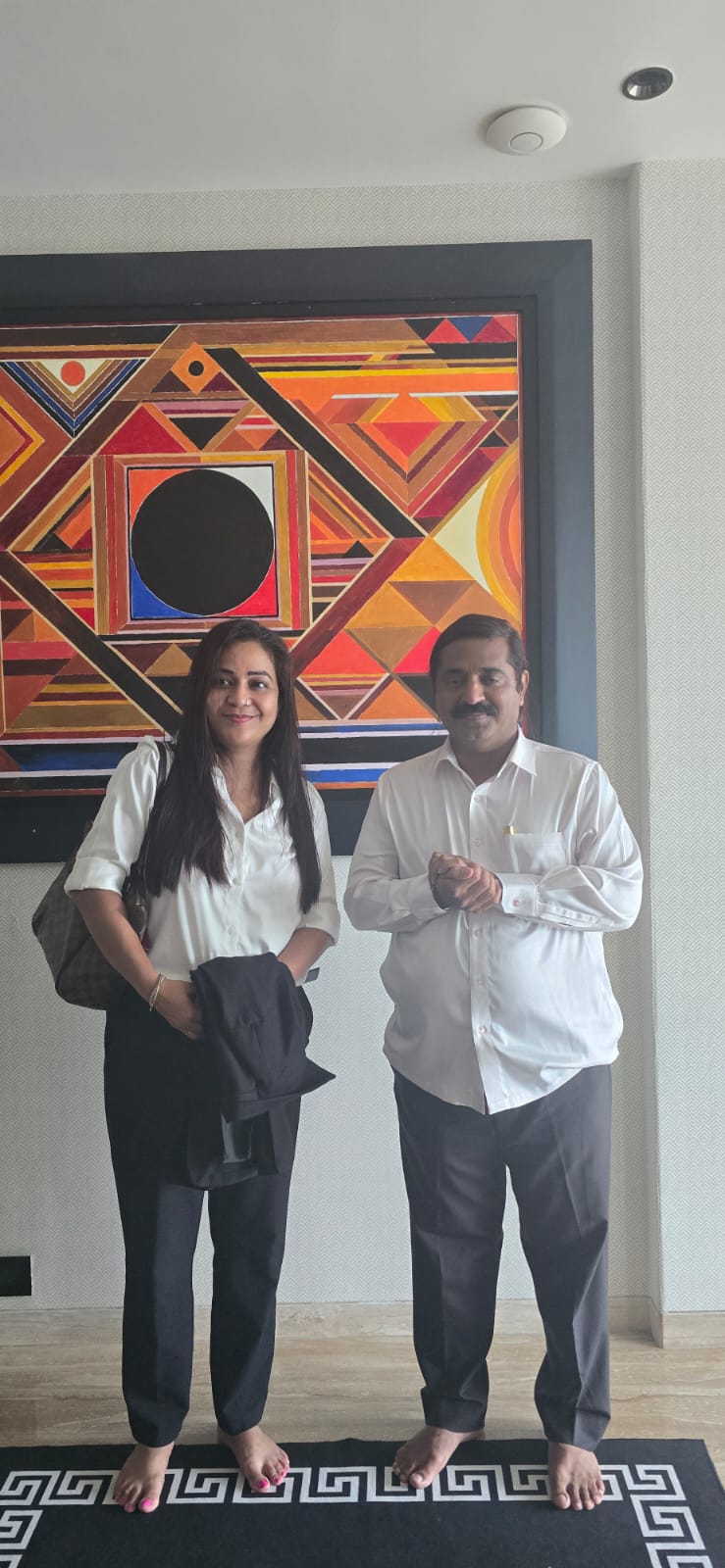 Adv. Esha Singh Bhadoria with MLA Ram Kadam